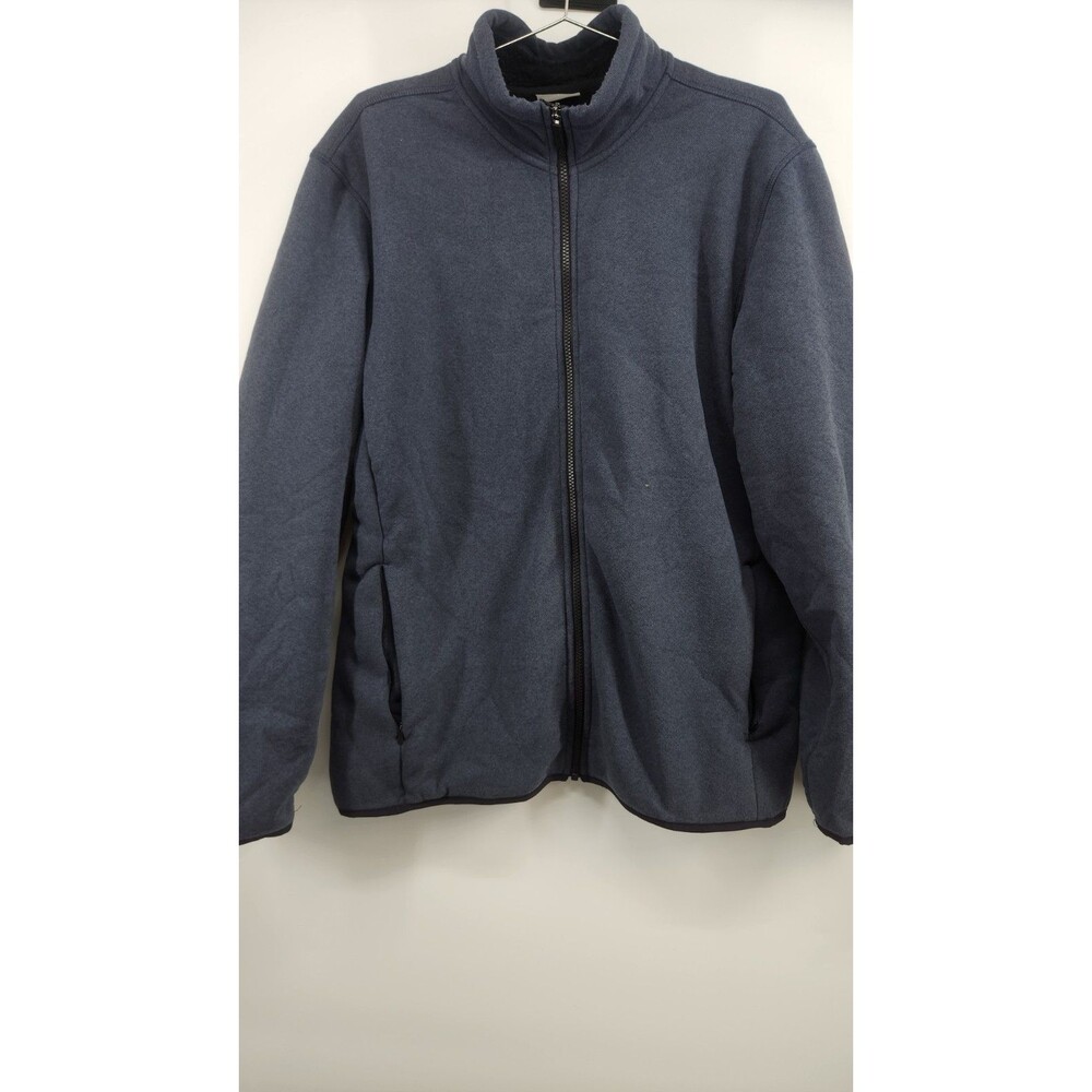 32 Degrees Men's Large Blue Long Sleeve‎ Full Zip Fleece Jacket NWOT